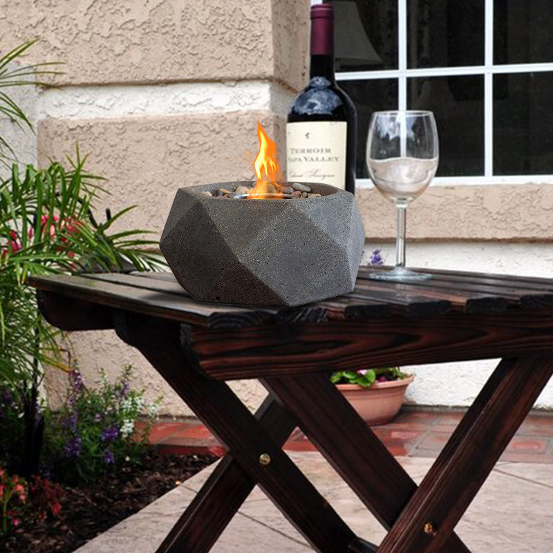 SABENYO Outdoor Graphite Table Top Fire Bowl Wayfair